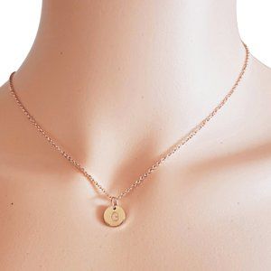 Initial G Rosegold Necklace